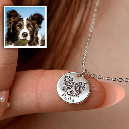 Pet face necklace